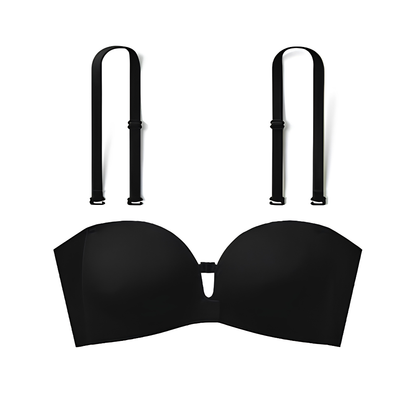Seamless Front Closure Bra With Adjustable Straps